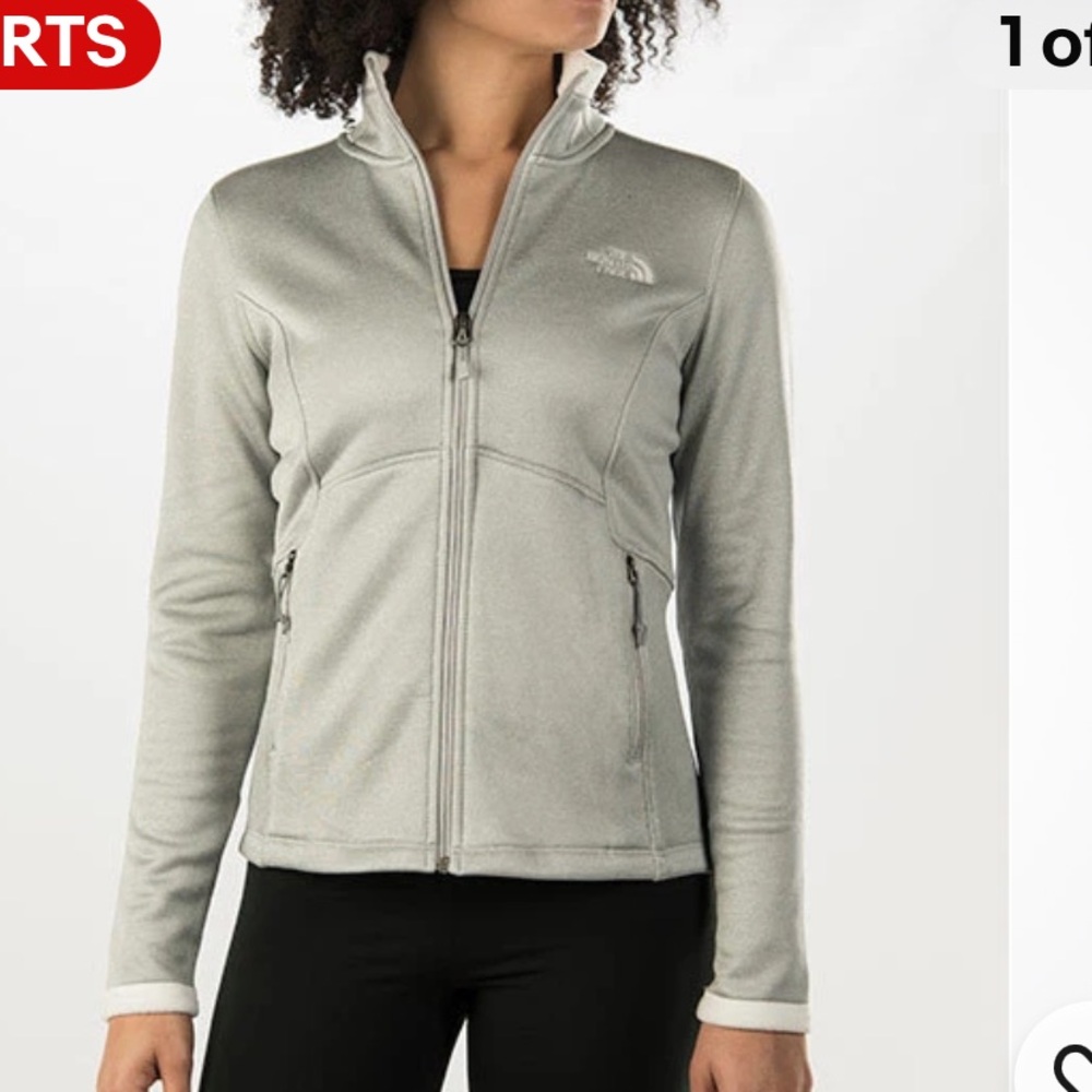 The North Face Women's Light Gray zip up